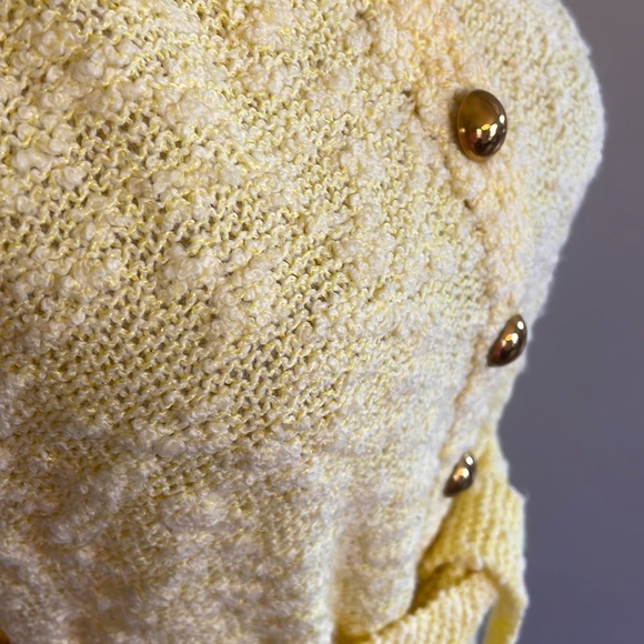 Super RARE one of a kind 1960s St John Knits Canary Yellow Knit Vintage60s Dress - Picture 8 of 9